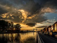 Sunset along the canal