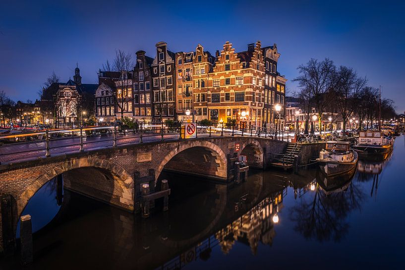 Corner on the Brouwersgracht by Guido Graas