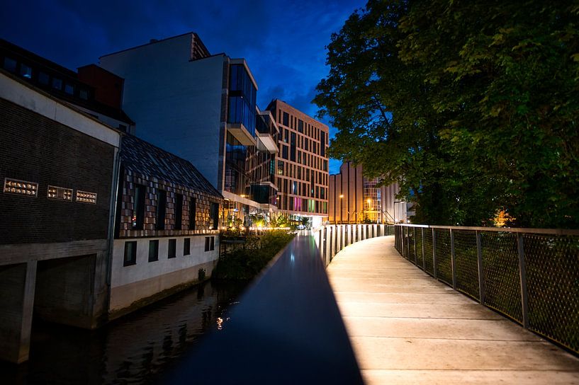 Osnabrück op het blauwe uur van Foto Oger