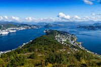 Fjordenlandschap bij Ålesund in Noorwegen