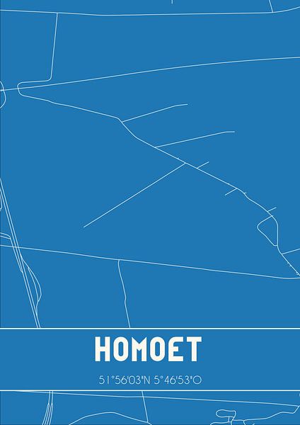 Blueprint | Map | Homoet (Gelderland) by Prints of Place