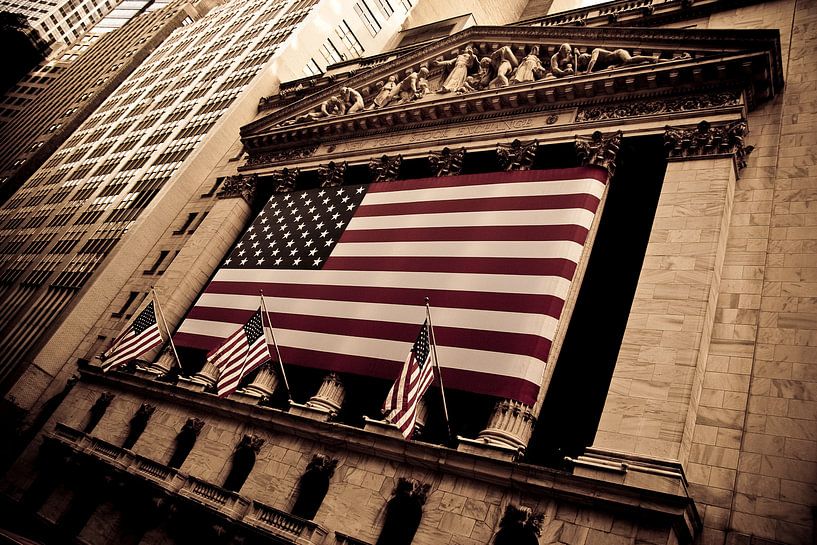Wall Street - New York Stock Exchange by Maarten De Wispelaere
