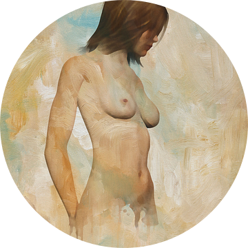 Erotisch naakt - naakt vastgehouden door gedachten