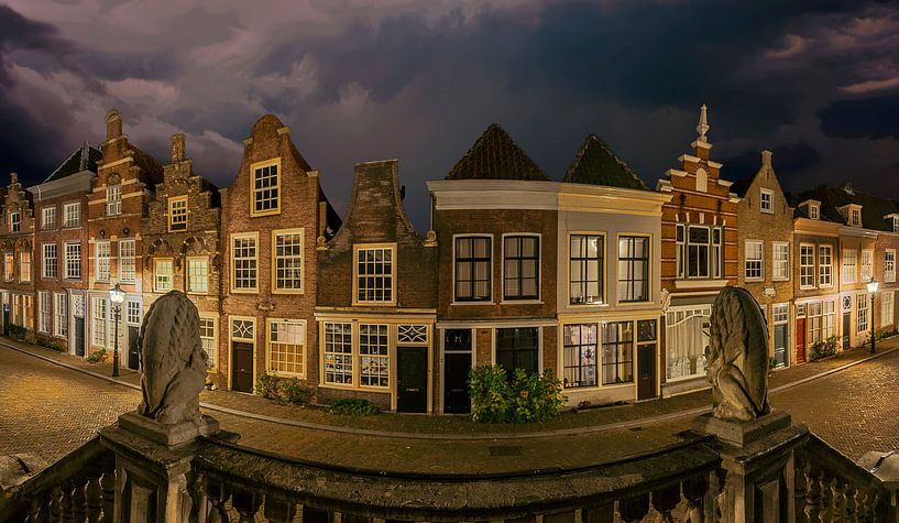 Panorama Dordrecht Nederland van Peter Bolman