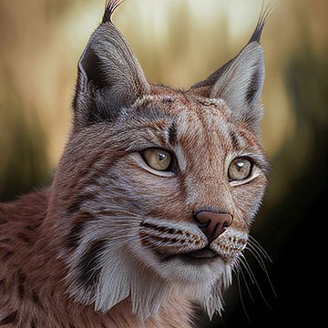 Close-up van een lynx Illustratie van Animaflora PicsStock