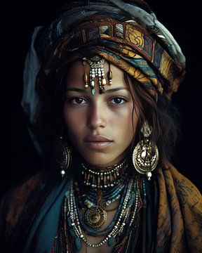Fine art portrait "Berber girl" by Carla Van Iersel