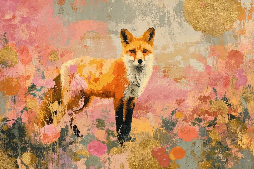 Abstract fox in autumn by Niklas Maximilian