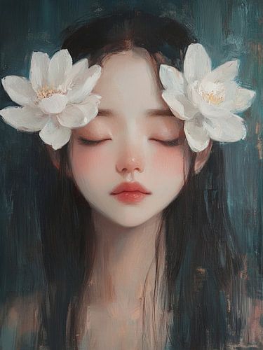 Modernes abstraktes Porträt