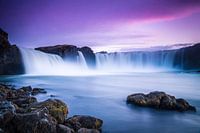 Godafoss, Iceland at sunset