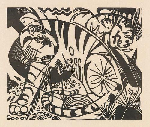 Tijger (1912) van Franz Marc