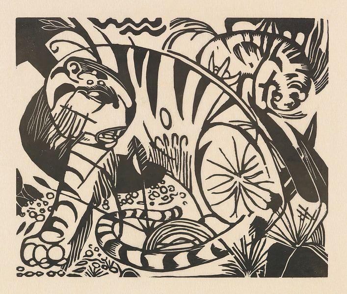 Tiger (1912) by Franz Marc by Peter Balan