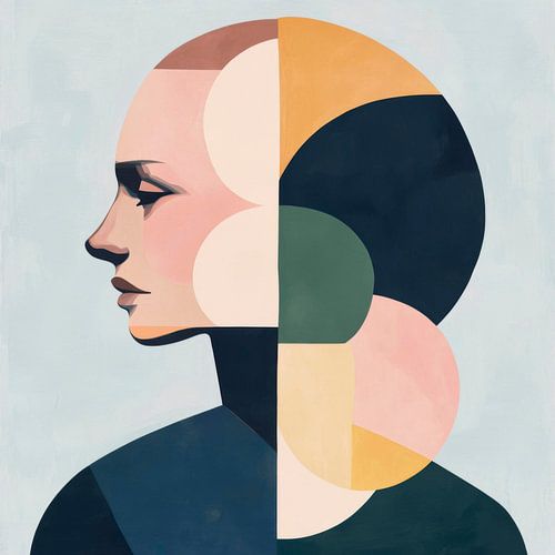 Het gezicht van geometrische vormen