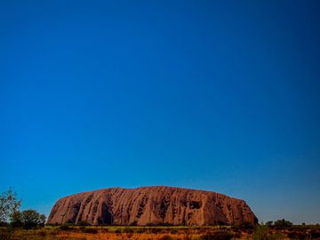 Ayers Rock or Uluru, the sacred rock of the Aborigines by Rietje Bulthuis