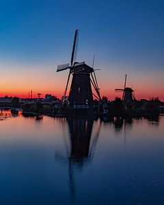 Windmolen in kinderdijk van Björn van den Berg