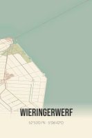 Vintage map of Wieringerwerf (North Holland)
