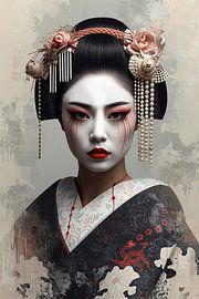 Traditionelle japanische Geisha.