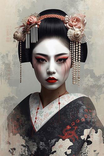 Traditionele Japanse Geisha.