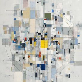 Gemälde in der Lobby | Yellow Core von Blickfänger Gemälde