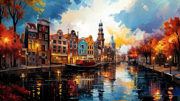 Amsterdam Schilderij van Preet Lambon