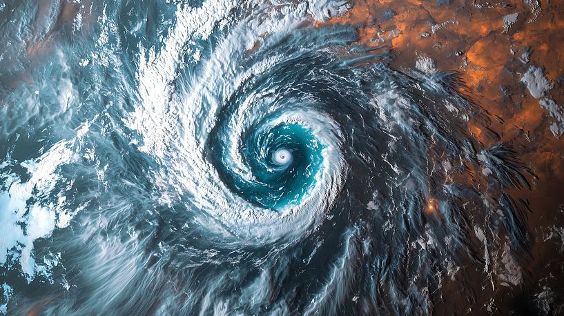 Wirbelsturm über der Erde von Jonas Weinitschke