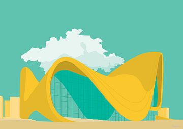 Minimalistische Architektur, Heydar Aliyev Center von Ingmar Harthoorn