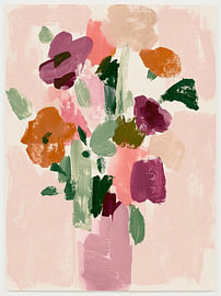 Pink Blossoms – Abstract Bouquet by Marco Müller-Vo
