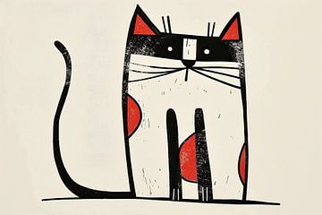 Whiskers and Red Patches van Modern Collection