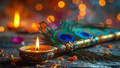 An elegant flute belonging to Lord Krishna by Mustafa Kurnaz