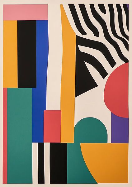 Bauhaus Africa Abstract Colourful by Niklas Maximilian