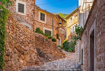 Dorf Fornalutx auf Mallorca, Spanien Balearische Inseln von Alex Winter