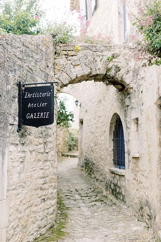 Atelier Gallery in France | Cute old little sand brick arch in the Provence travel photo art print