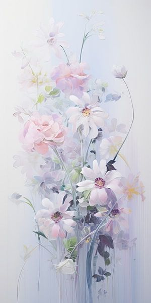 Floral portrait by Wonderful Art