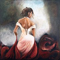 Frau in Rot
