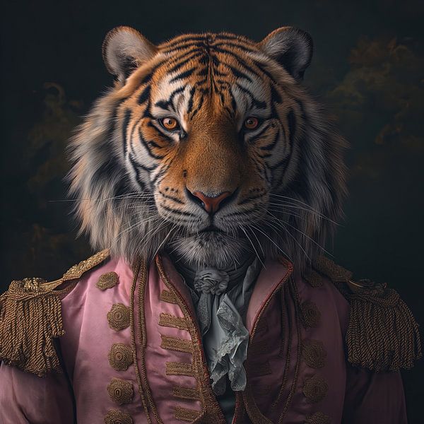 Rosa Armee Tiger von Rene Ladenius Digital Art