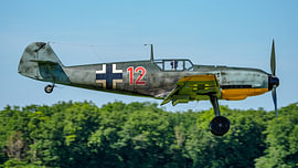 Jagdflugzeug der Luftwaffe vom Typ Messerschmitt Bf 109 E-4. von Jaap van den Berg