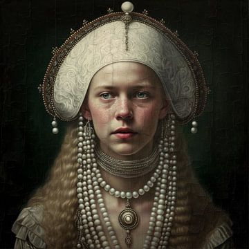 The girl with the pearls by Carla van Zomeren