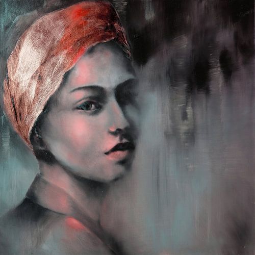 The girl with the golden cloth_ by Annette Schmucker