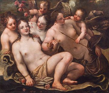 Pietro Liberi, Venus, Amor und die drei Grazien, um 1670