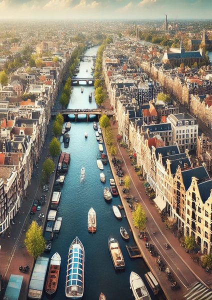 Amsterdam scène canal par Jaap Ros