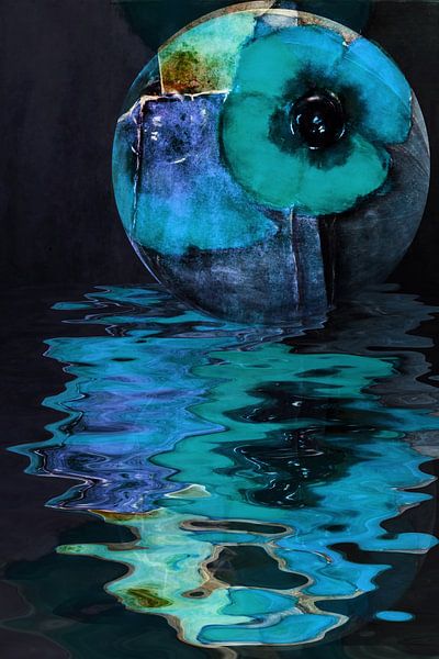 Opium poppy  -  Blue Poppy van Christine Nöhmeier