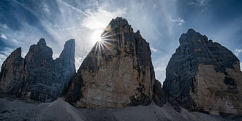 Drei Zinnen in den Dolomiten