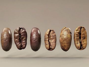 grains de café sur PixelPrestige