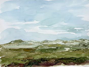 Het duinlandschap van Sylt