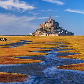De Mont Saint Michel - Normandië - Frankrijk van Achim Thomae Photography