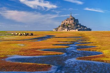 De Mont Saint Michel - Normandië - Frankrijk van Achim Thomae Photography