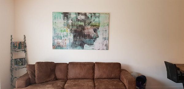 Klantfoto: Angie green van Atelier Paint-Ing, op canvas