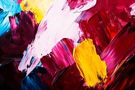Colourful abstract painting by Poster Art Shop
