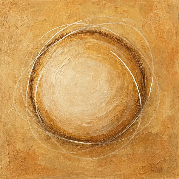 Cercle avec des lignes blanches par Claudia Gründler