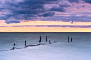 Fish trap in the IJsselmeer sur Mark Scheper