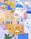 Santorini, Griekenland van Petra Lizde thumbnail
